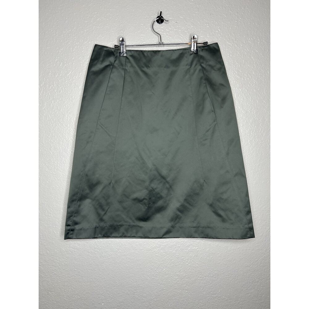 Ter Eat Bantine Gray A Line Skirt Zip Pockets Italian Size 46 US 10 New Designer